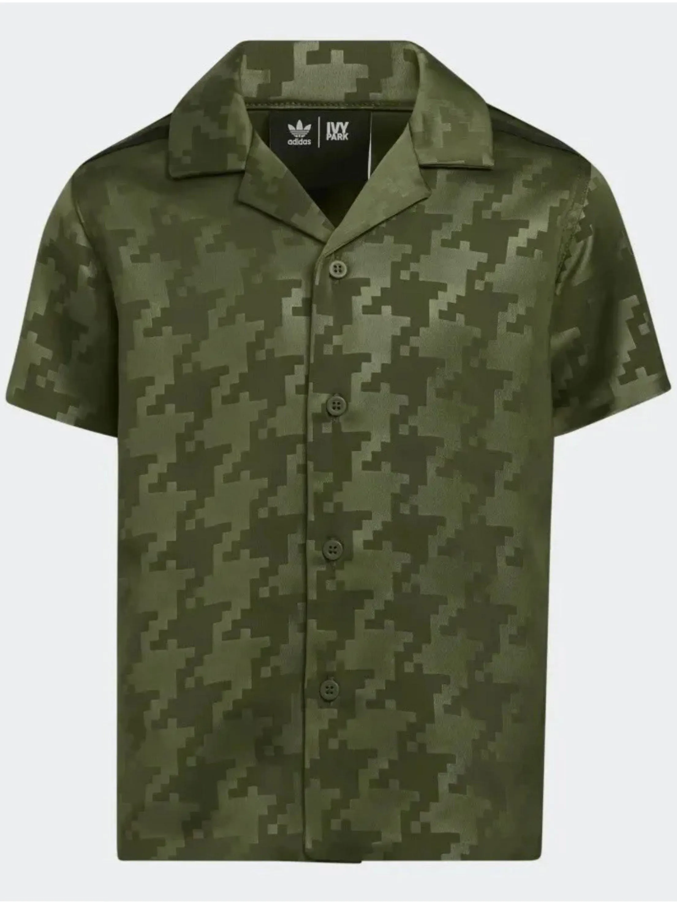 Chemise habillée pour homme à rayures imprimées, Olive