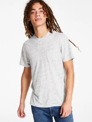 T-shirt pour homme avec poche latérale, Gris clair