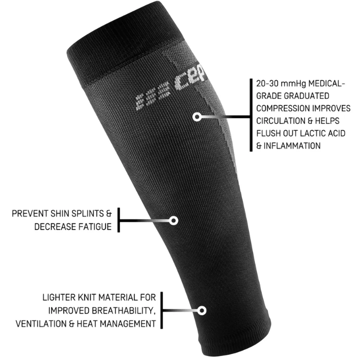 Manchons de Compression Ultra-Légers pour Mollets Homme