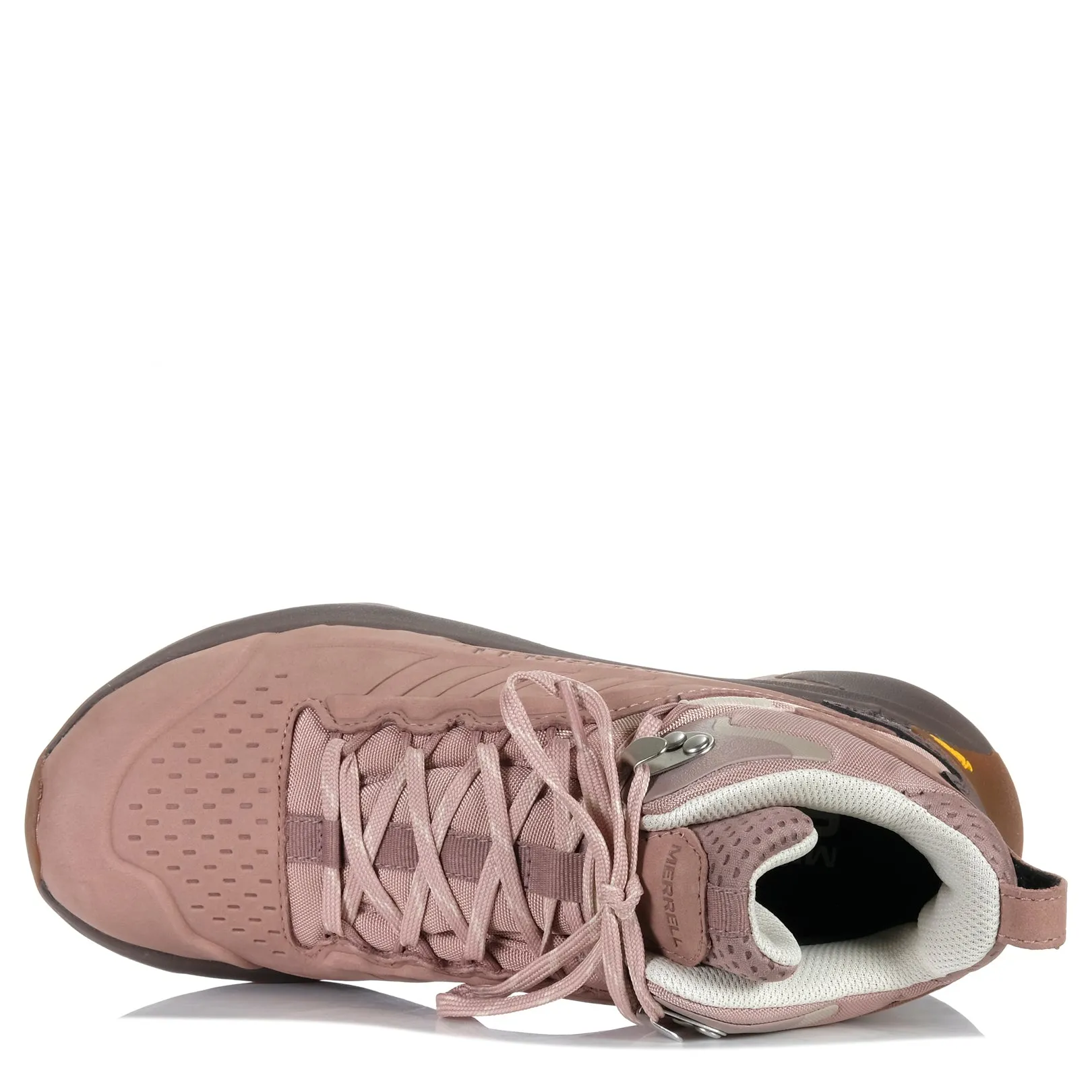 Chaussures Merrell Merrell Moab Speed 2 en cuir mi-haute imperméable pour femmes Adobe Rose
