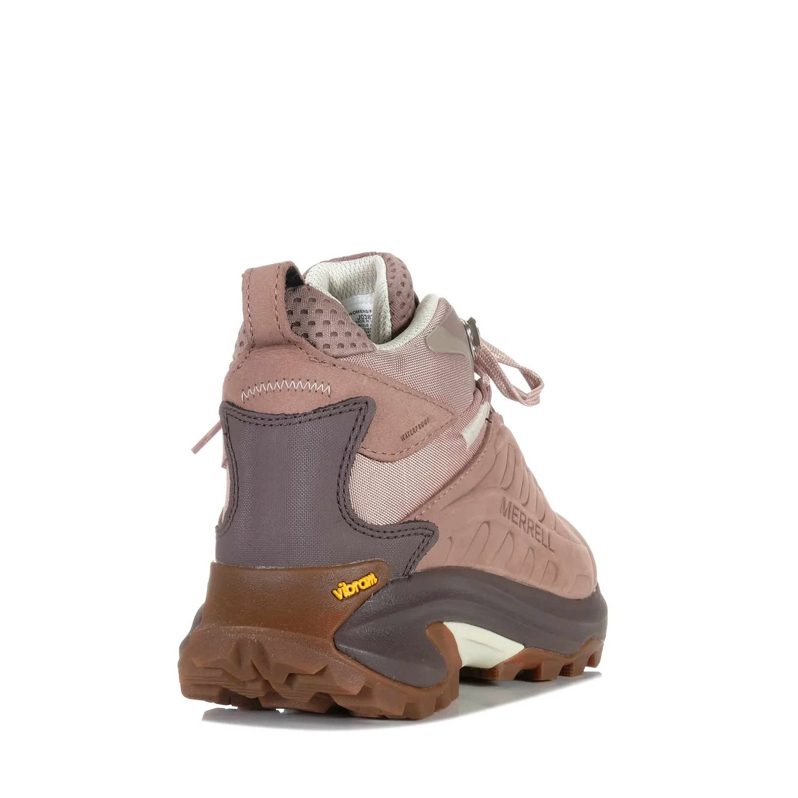 Chaussures Merrell Merrell Moab Speed 2 en cuir mi-haute imperméable pour femmes Adobe Rose