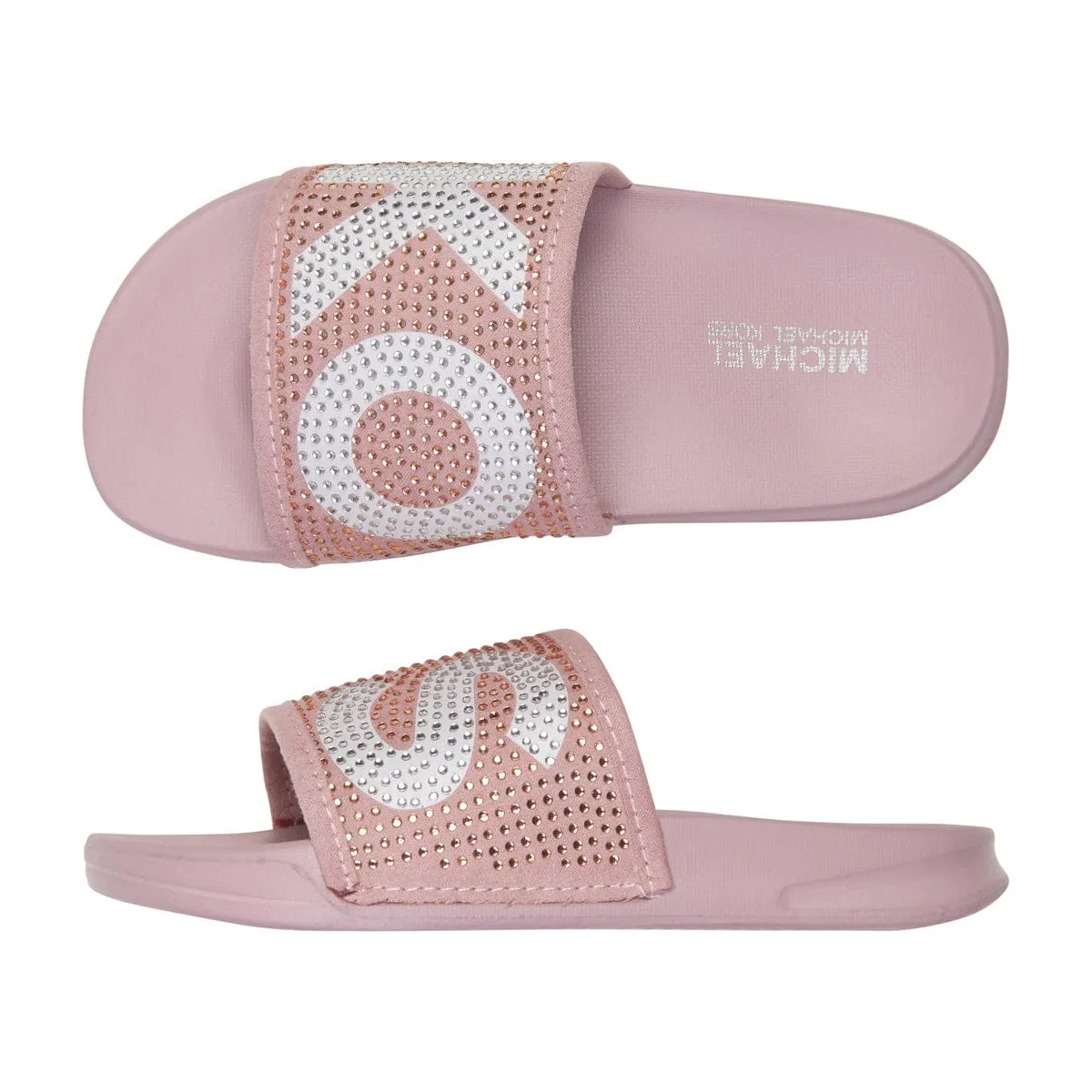 Michael Kors Slides à Logo Diamanté