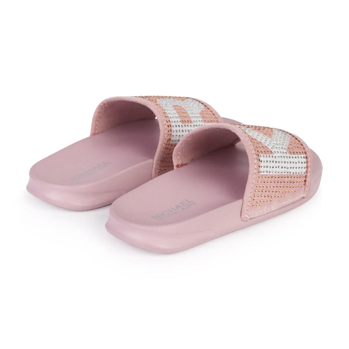 Michael Kors Slides à Logo Diamanté