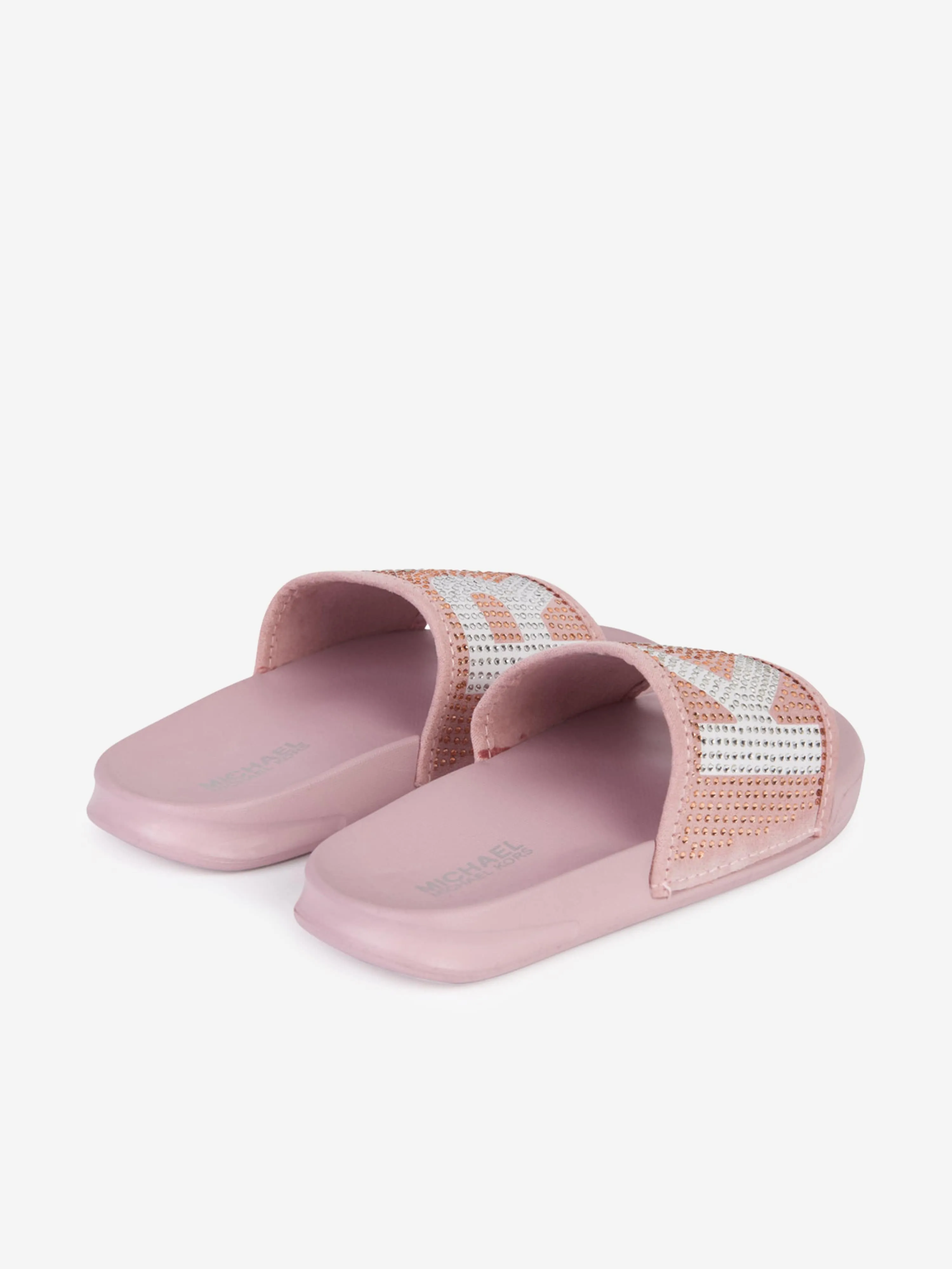 Michael Kors Slides à Logo Diamanté