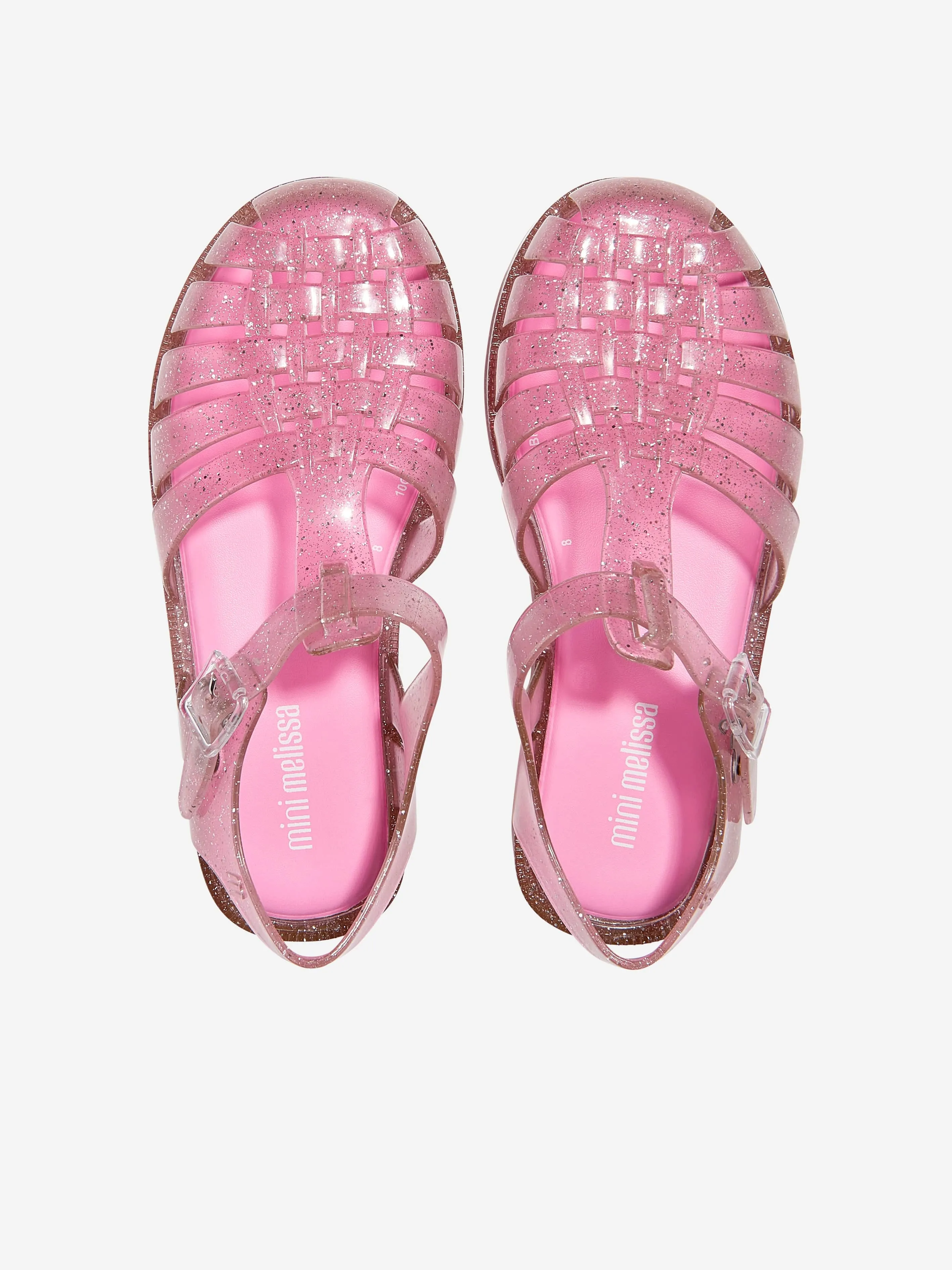 Mini Melissa Sandales Brillantes Possession pour Filles en Rose
