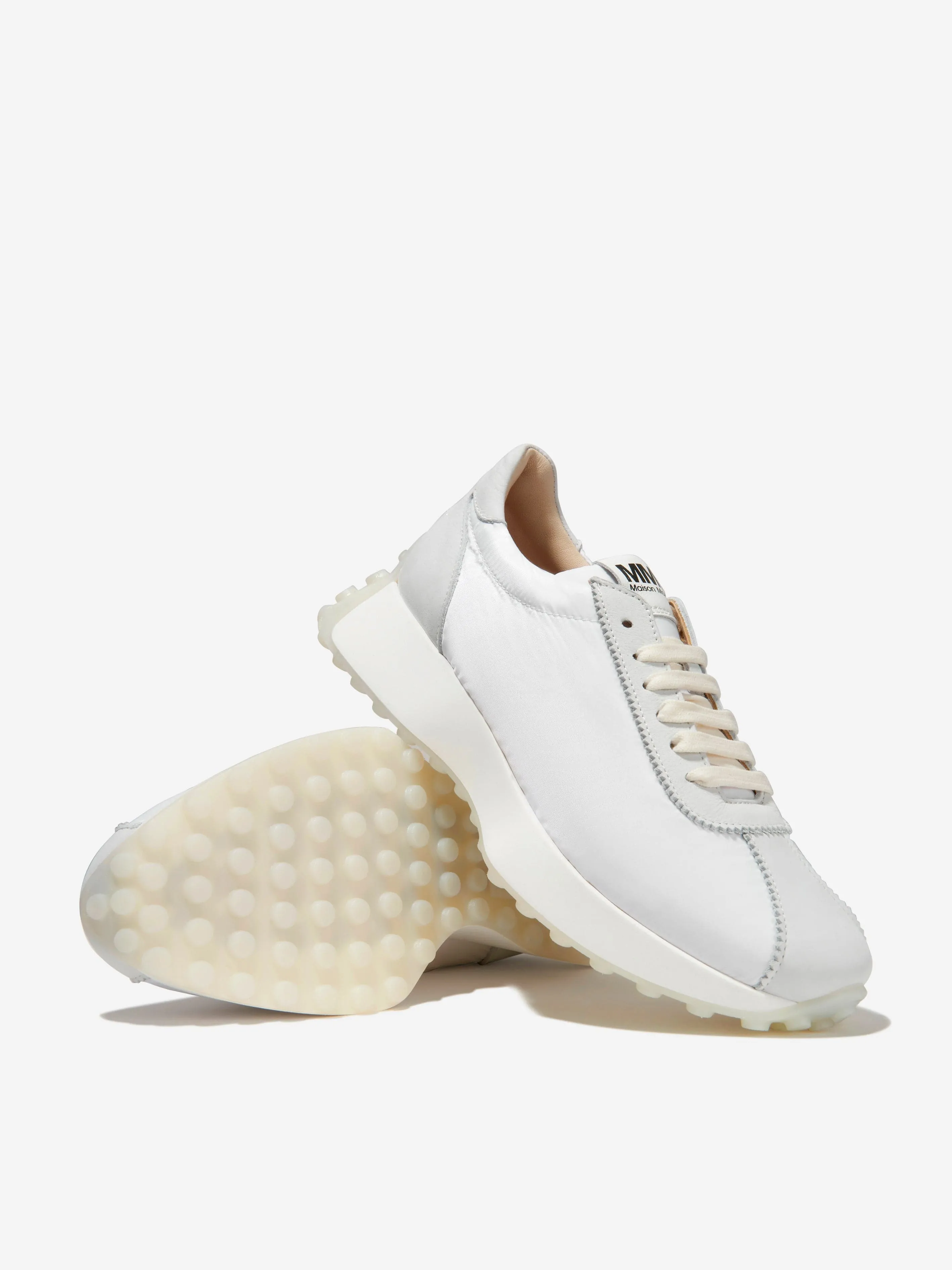 MM6 Maison Margiela Chaussures de Sport en Cuir à Lacets pour Fille