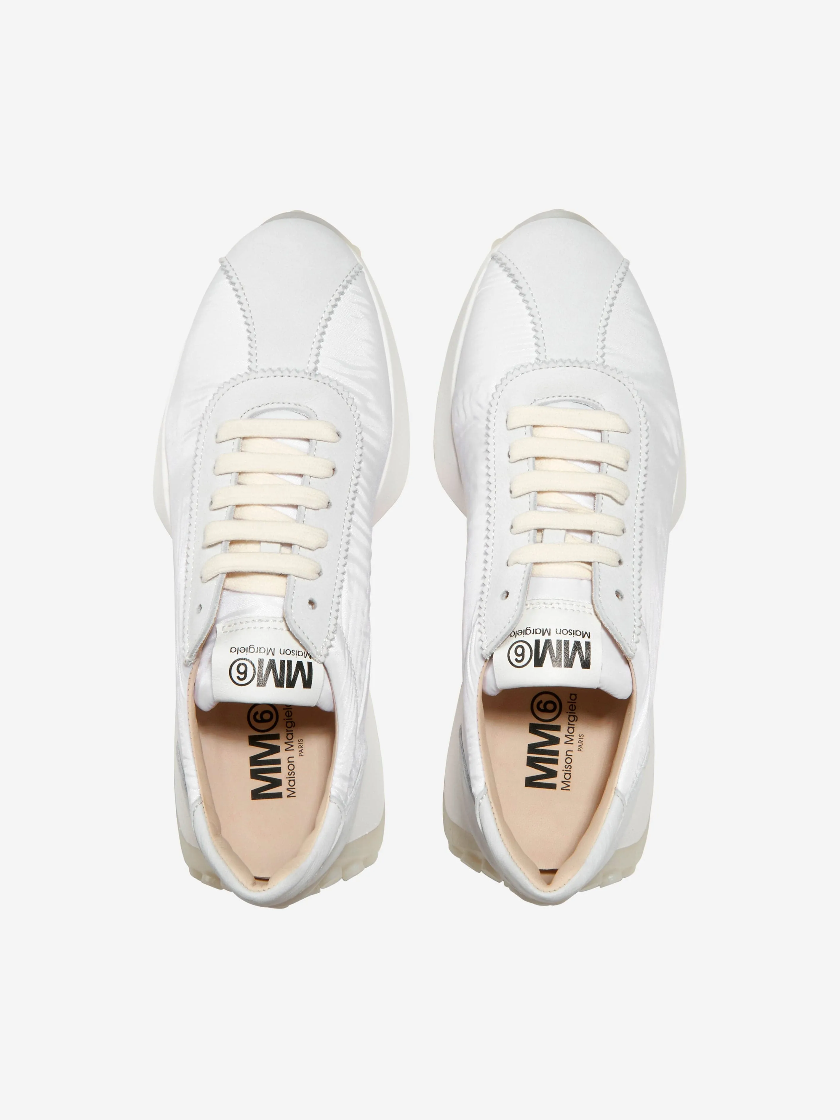 MM6 Maison Margiela Chaussures de Sport en Cuir à Lacets pour Fille