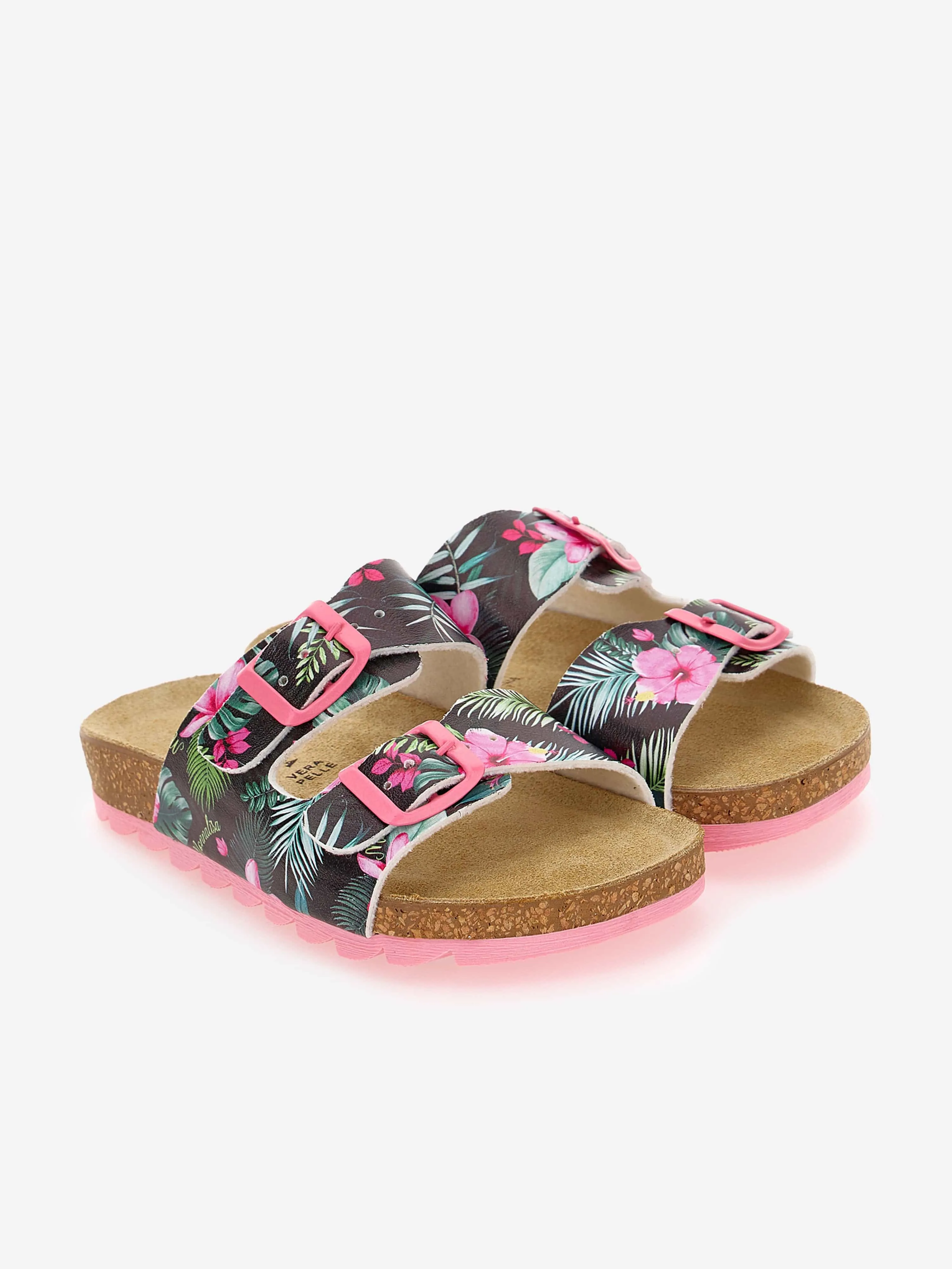 Sandales Jungle pour Filles Monnalisa en Noir