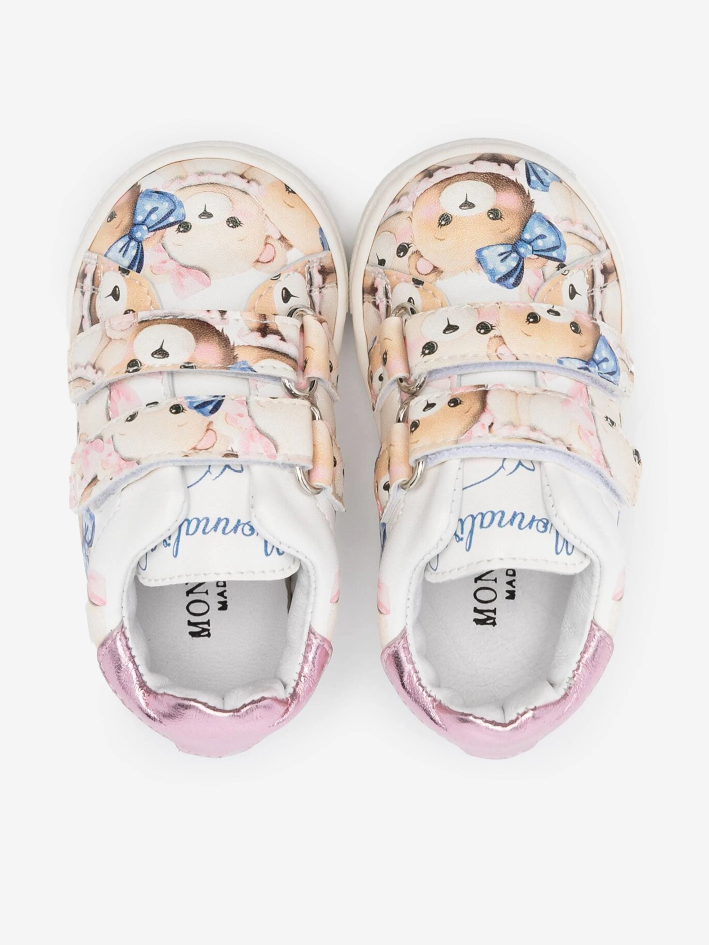 Monnalisa Chaussures de sport Teddy Bear multicolores pour filles