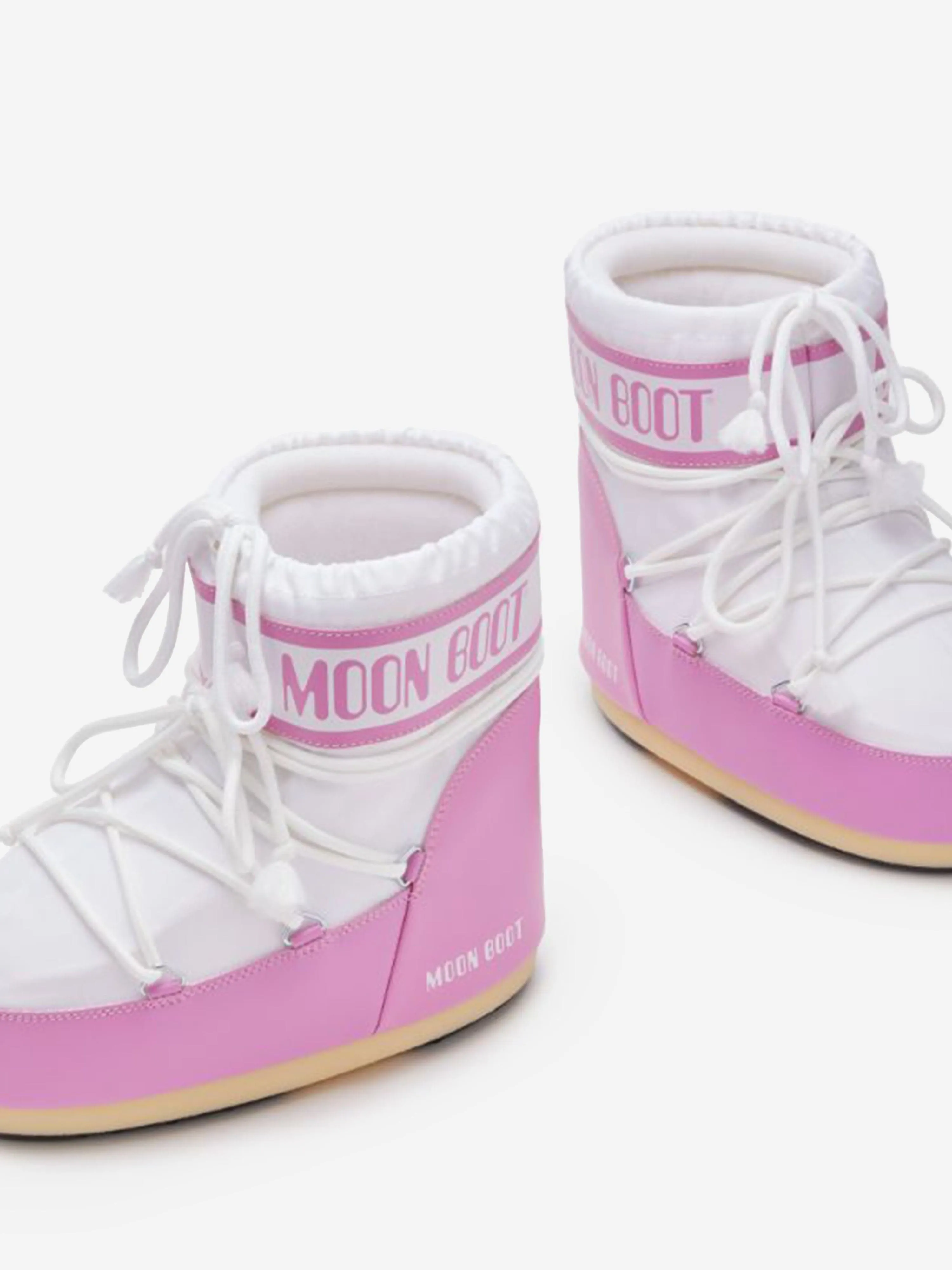 Moon Boot Girls Icon Bottes Basses en Rose