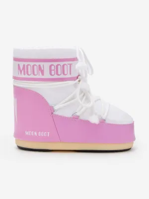 Moon Boot Girls Icon Bottes Basses en Rose