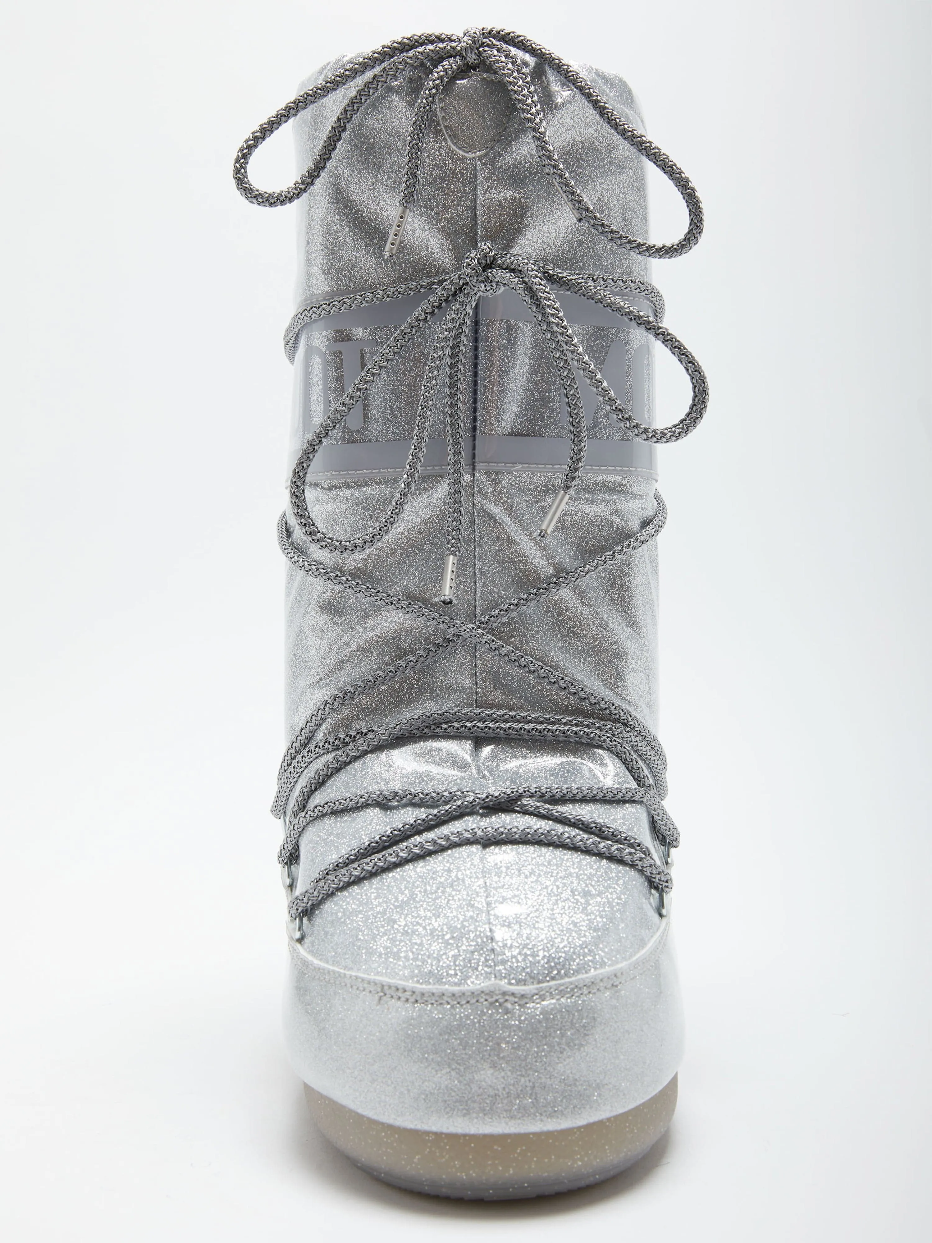 Bottes Moon Boot Kids Icon Pailletées en Argent