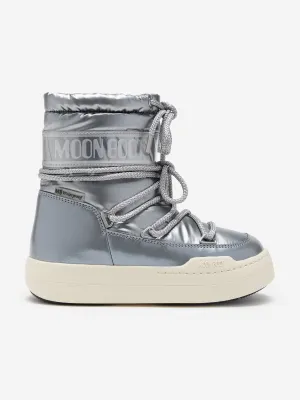 Moon Boot Kids JR Bottes de Parc en Argent