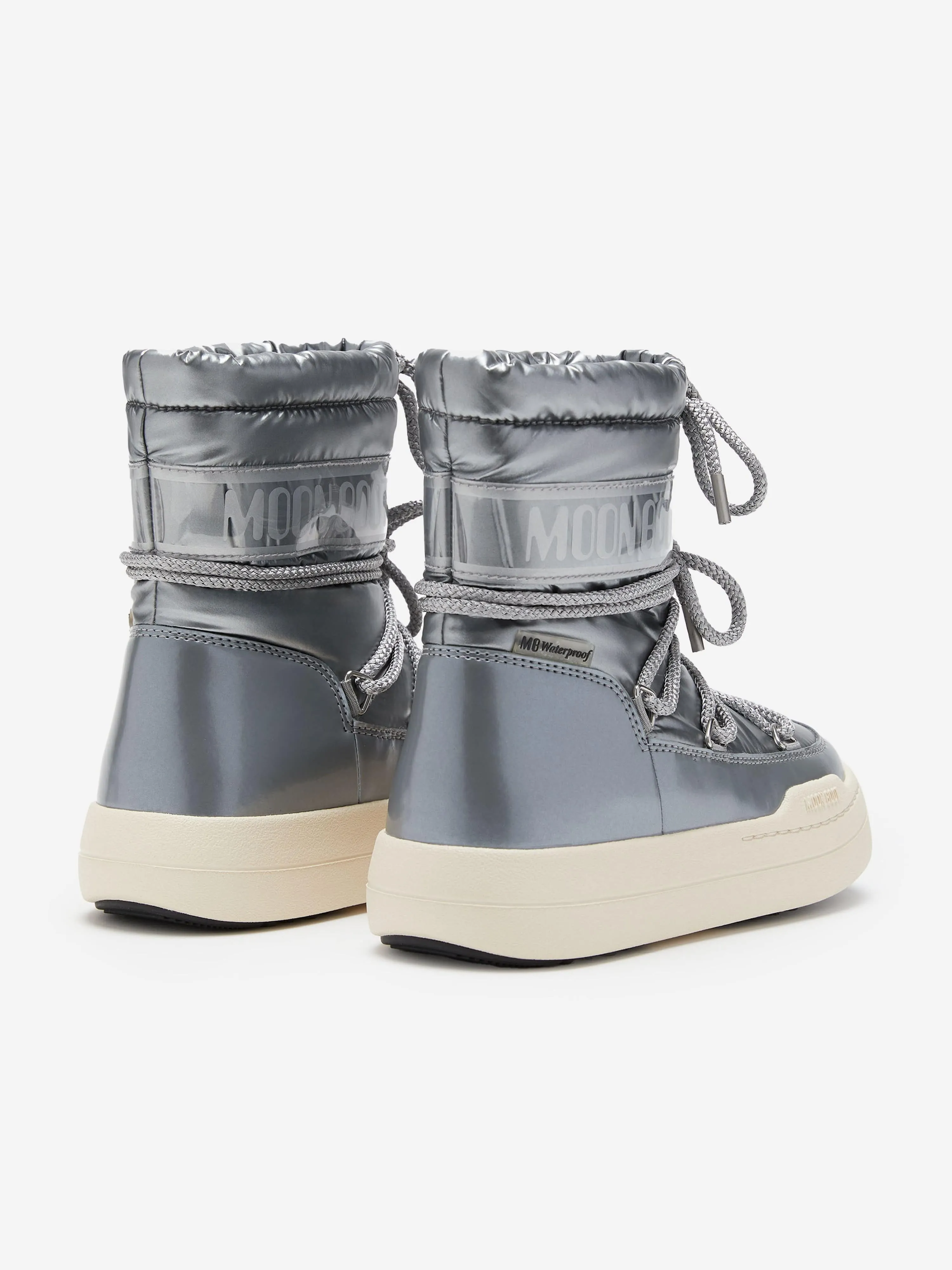 Moon Boot Kids JR Bottes de Parc en Argent