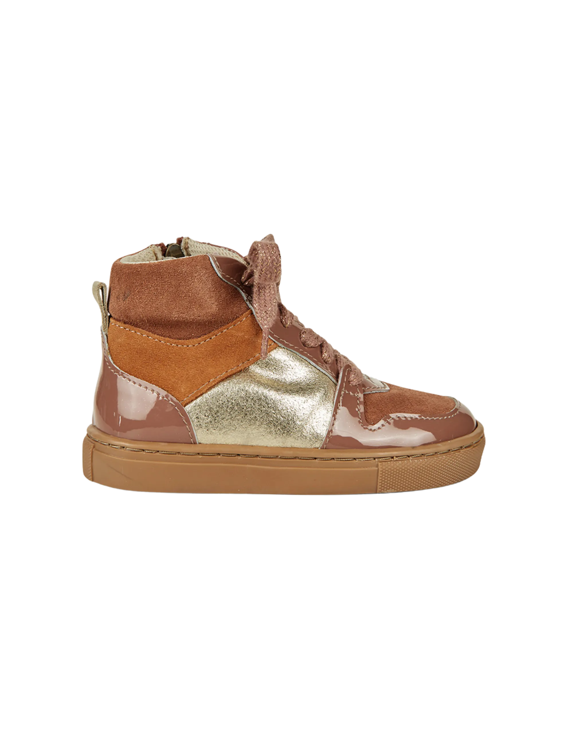 Lacets Mountain Sneaker - Rose Argile Patenté