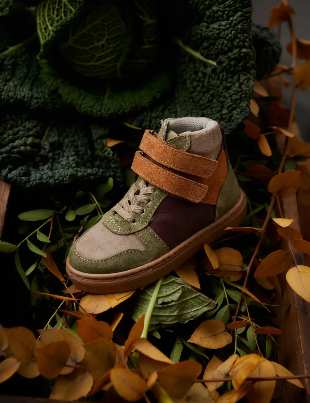 Mountain Sneaker velcro - Suède Cress