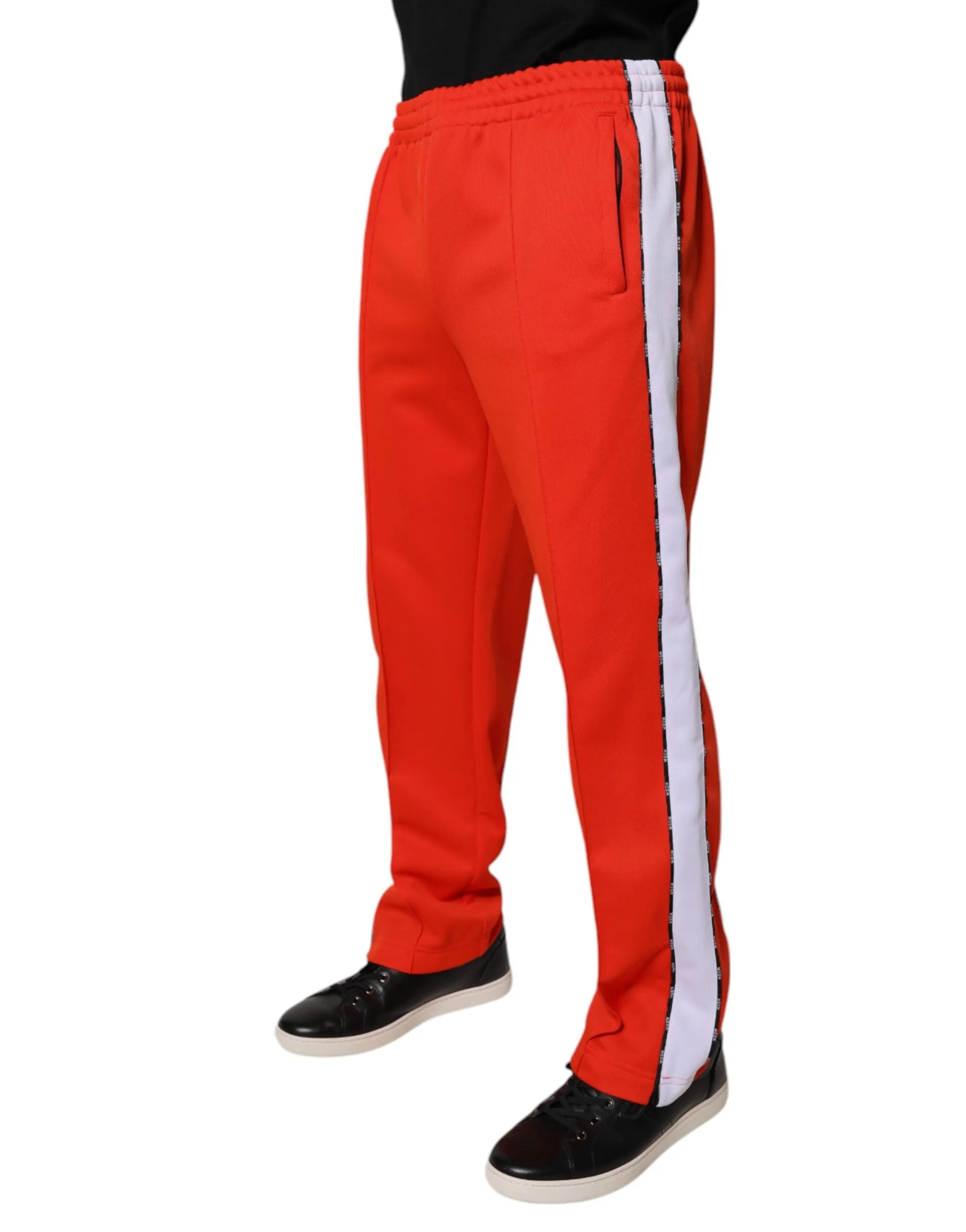 MSGM Pantalon de jogging à mi-hauteur pour homme (Pré-possédé)