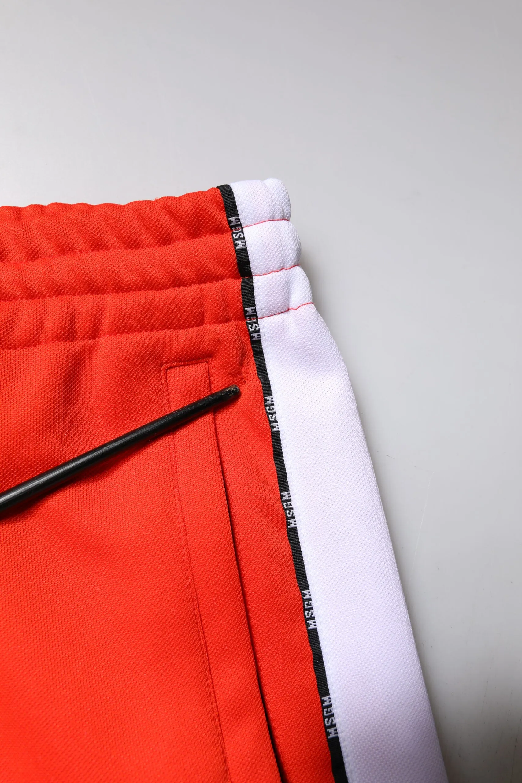 MSGM Pantalon de jogging à mi-hauteur pour homme (Pré-possédé)