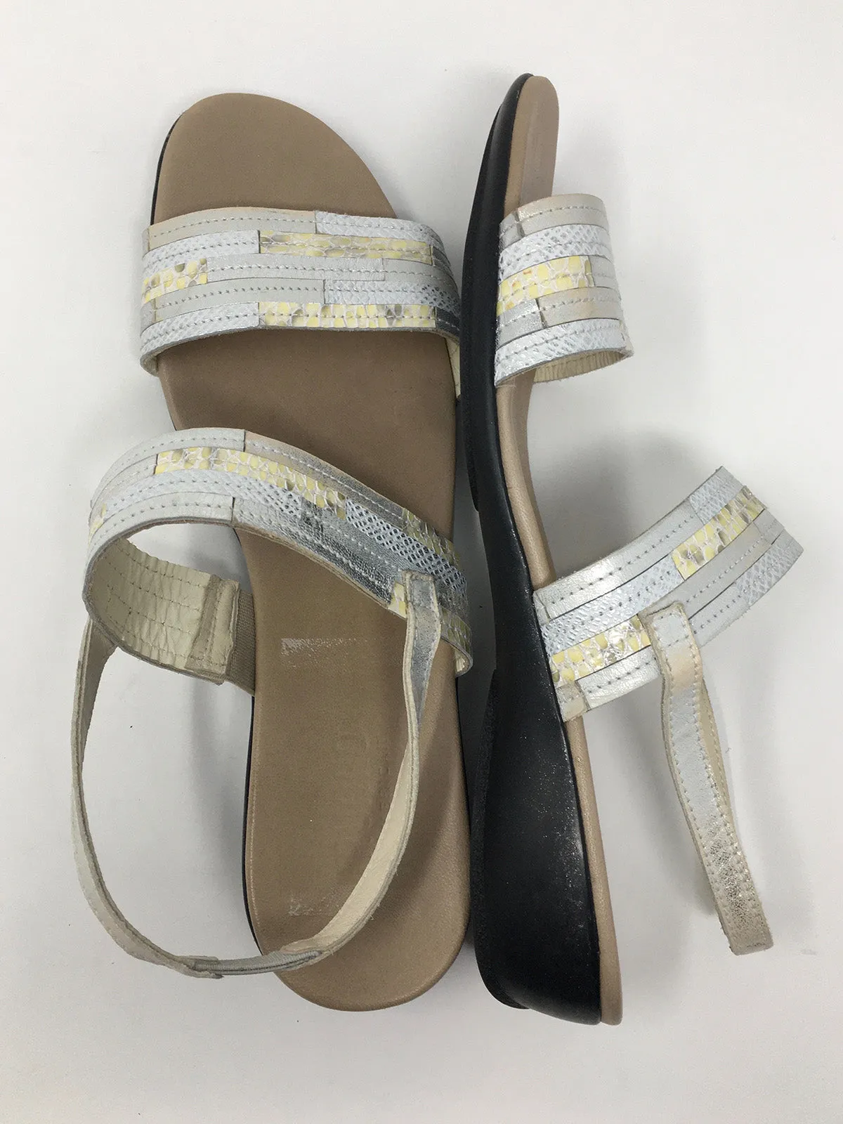 Sandales patchwork ivoire Munro taille 11