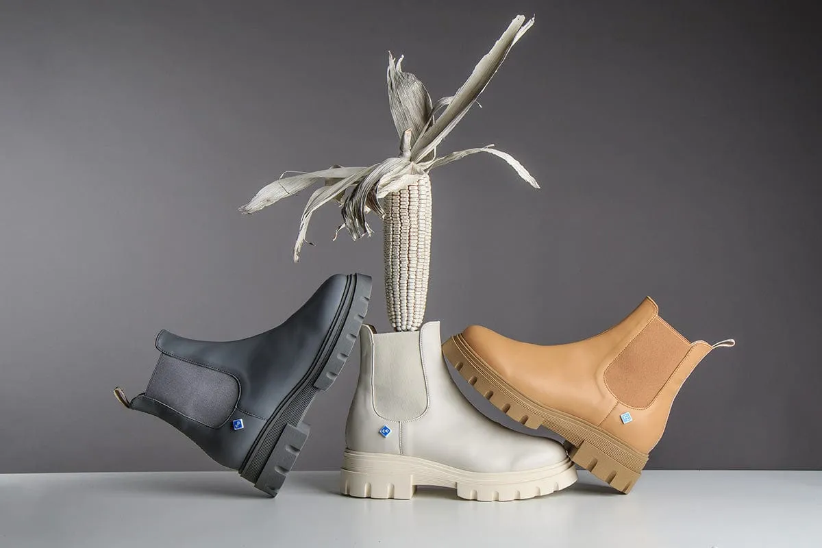 Mes Bottes Véganes en Cuir Dallas Chelsea | Camel