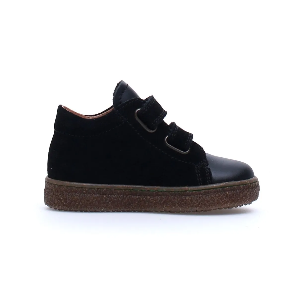 Naturino Garçons Albus Desert Noir Suède 2 Velcro (Tailles 27-29)