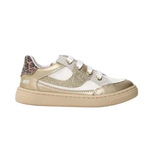 Baskets Picho Blanc/Or Naturino pour Fille (Tailles 29-32)