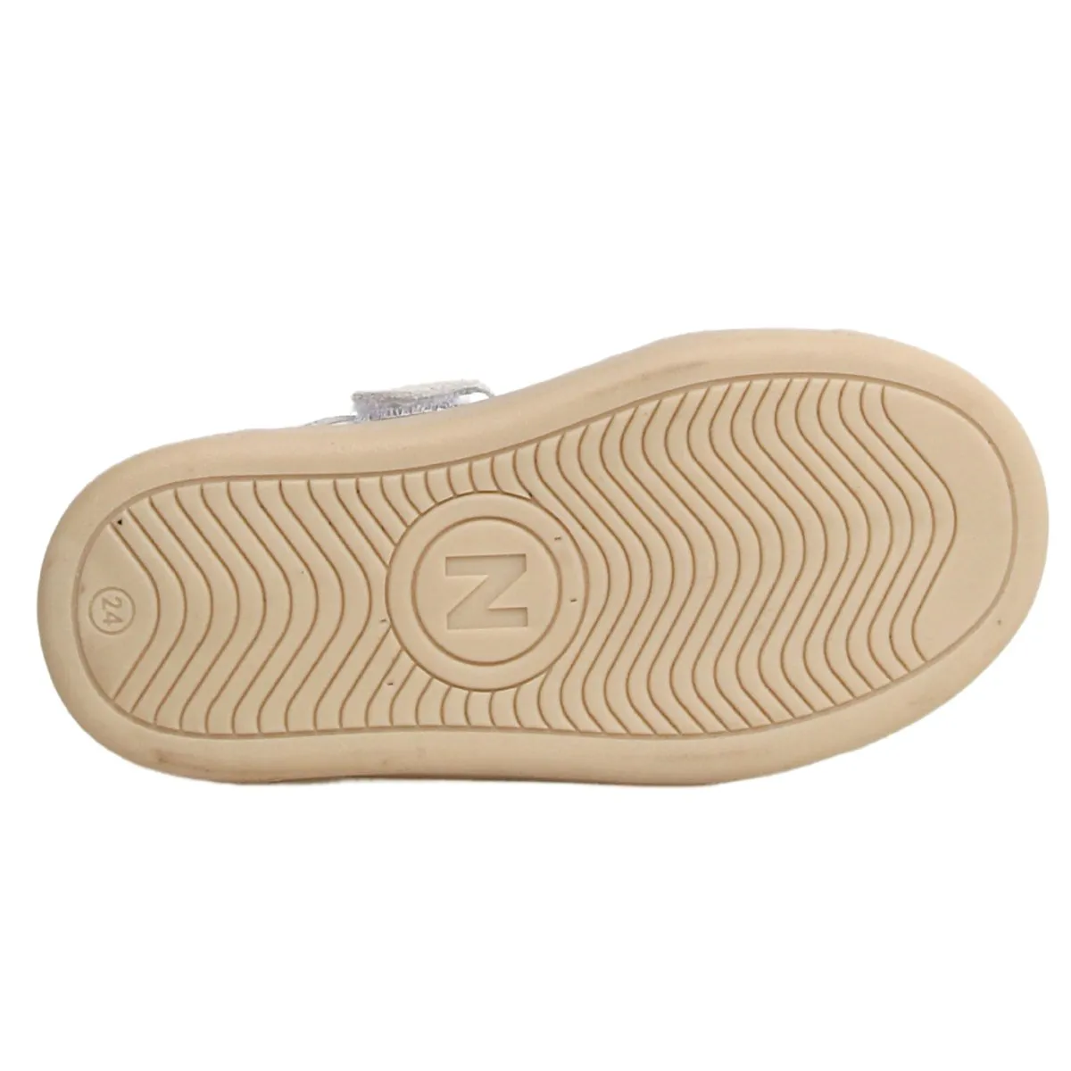 Baskets Picho Blanc/Or Naturino pour Fille (Tailles 33-35)