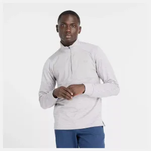 New Balance Athletics Heat Grid 1/2 Zip - Gris Sportif - HOMME (MT43204) New Balance