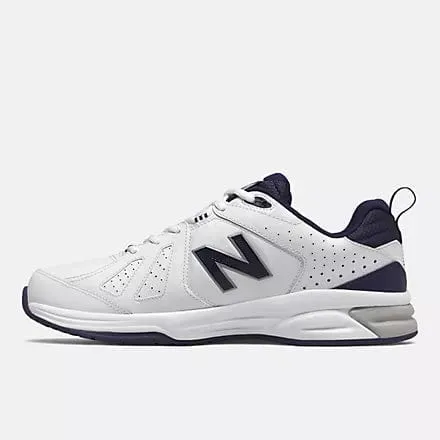 NEW BALANCE CHAUSSURE HOMME 624V5 BLANC/NAVY (LARGEUR 2E)