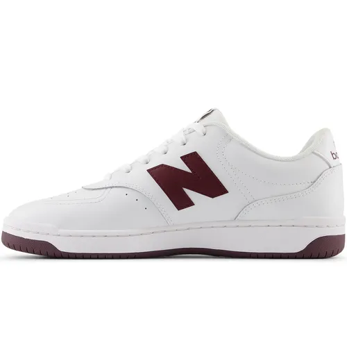 NEW BALANCE UNISEX BB80 CHAUSSURES DE SPORT BLANCHES/MARON