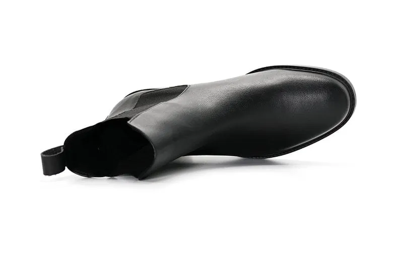 Nouvelle Bottes Homme en Simili-Cuir Vegan | Noir
