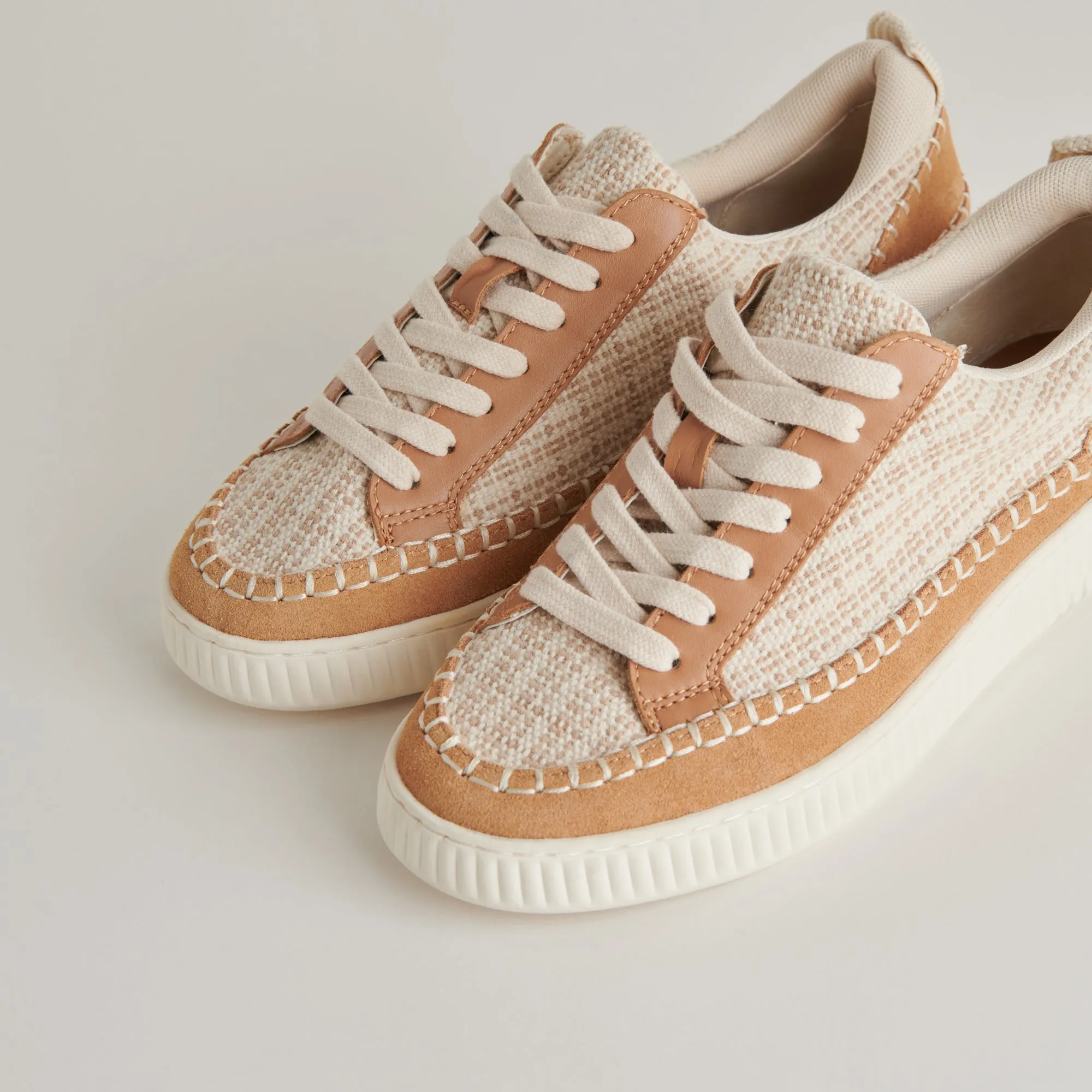 NICONA SNEAKERS MARRON MULTICOLORE TISSÉ