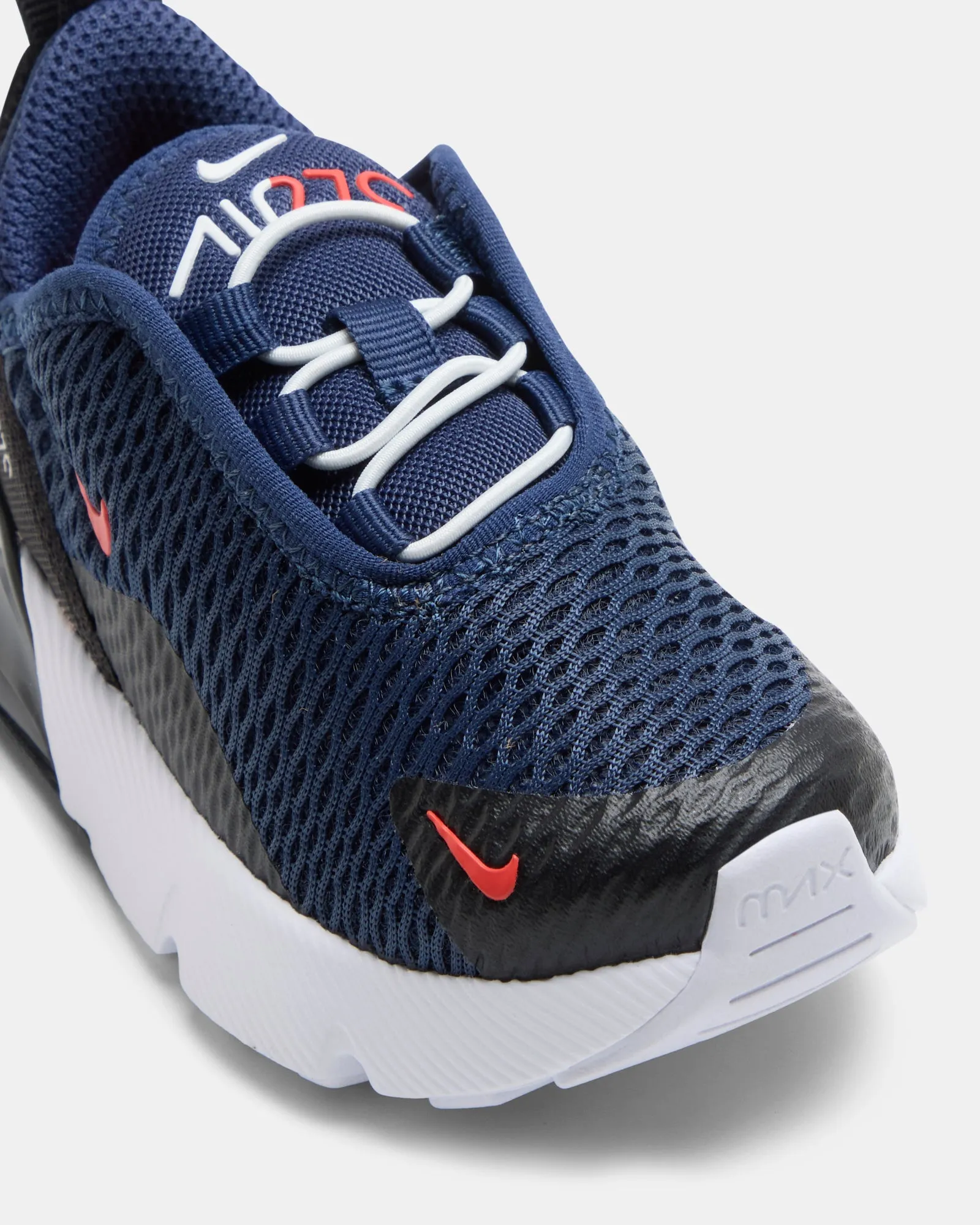 Chaussures Nike Kids Air Max 270 Bébé Bleu Marine Minuit/Rouge/Noir/Blanc