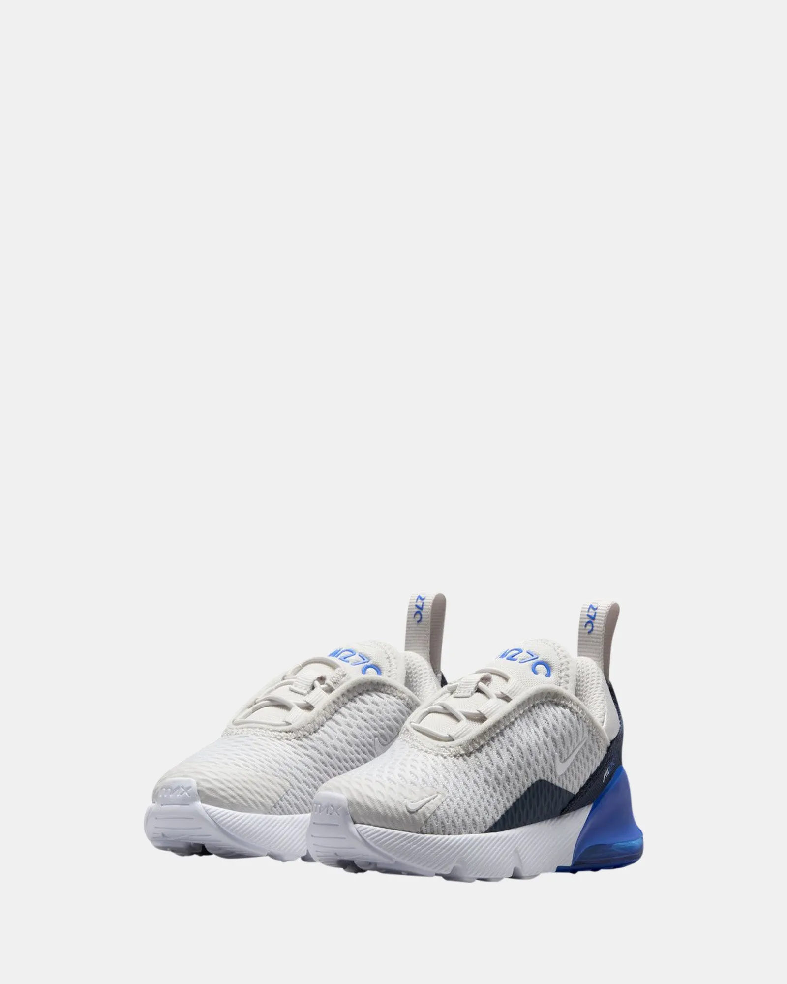 Chaussures Nike Kids Air Max 270 Bébé Gris Vaste/Blanc/Hyper Royal