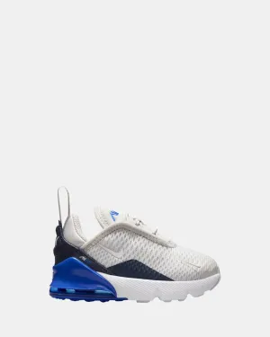 Chaussures Nike Kids Air Max 270 Bébé Gris Vaste/Blanc/Hyper Royal