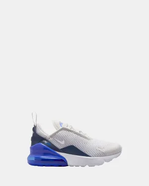 Chaussures Nike Kids Air Max 270 Préscolaire Gris Vaste/Blanc/Hyper Royal