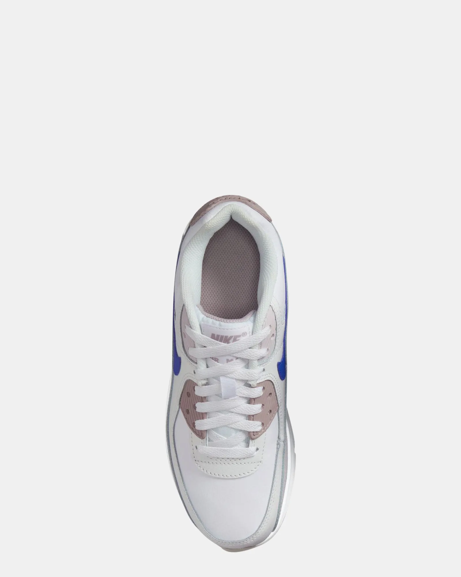 Chaussures Nike Kids Air Max 90 École Primaire Blanc/Bleu Racer/Gris Université