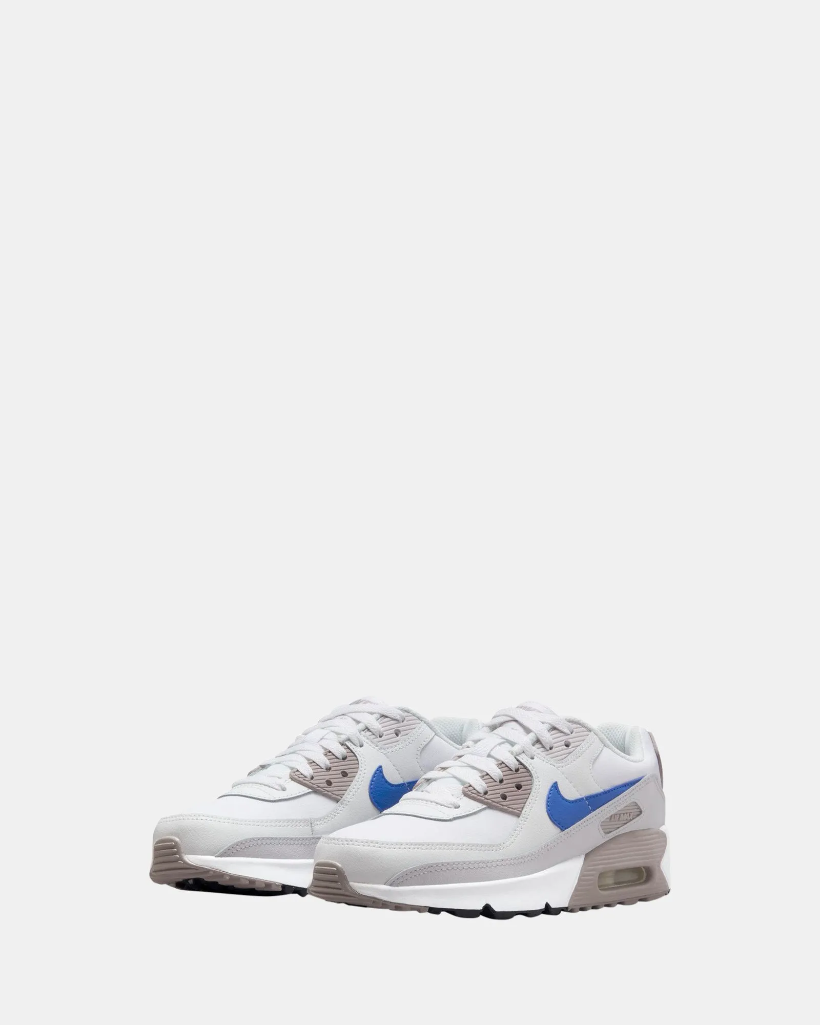 Chaussures Nike Kids Air Max 90 École Primaire Blanc/Bleu Racer/Gris Université