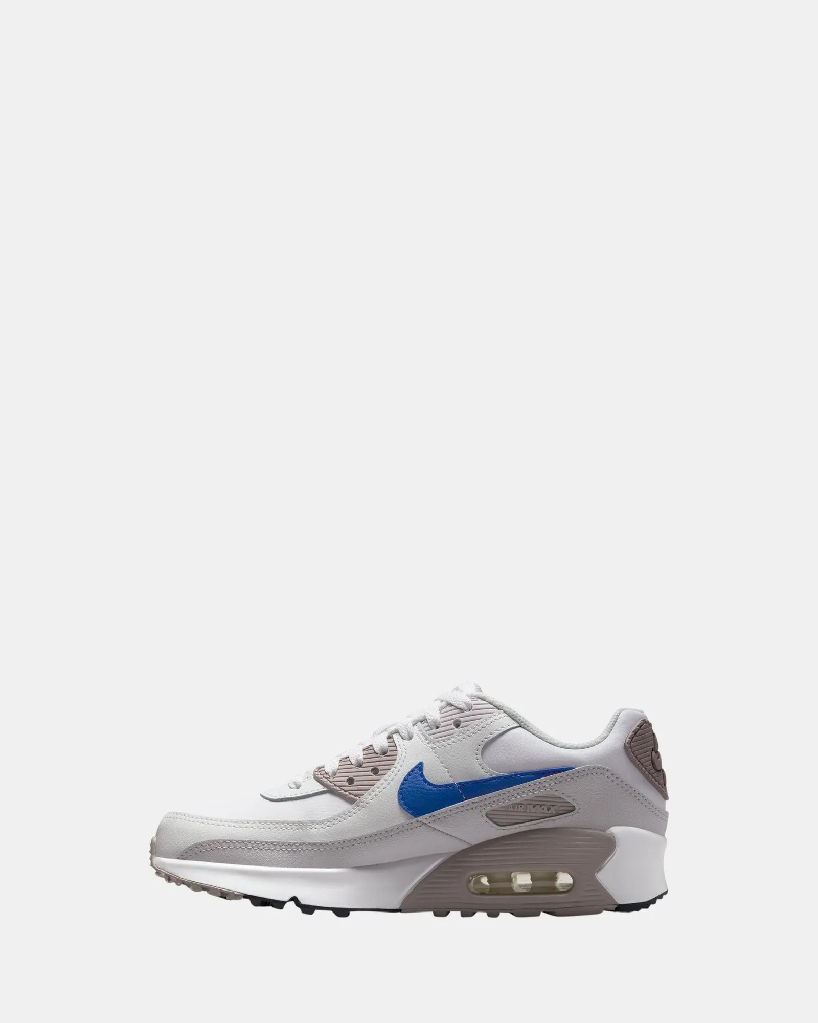 Chaussures Nike Kids Air Max 90 École Primaire Blanc/Bleu Racer/Gris Université