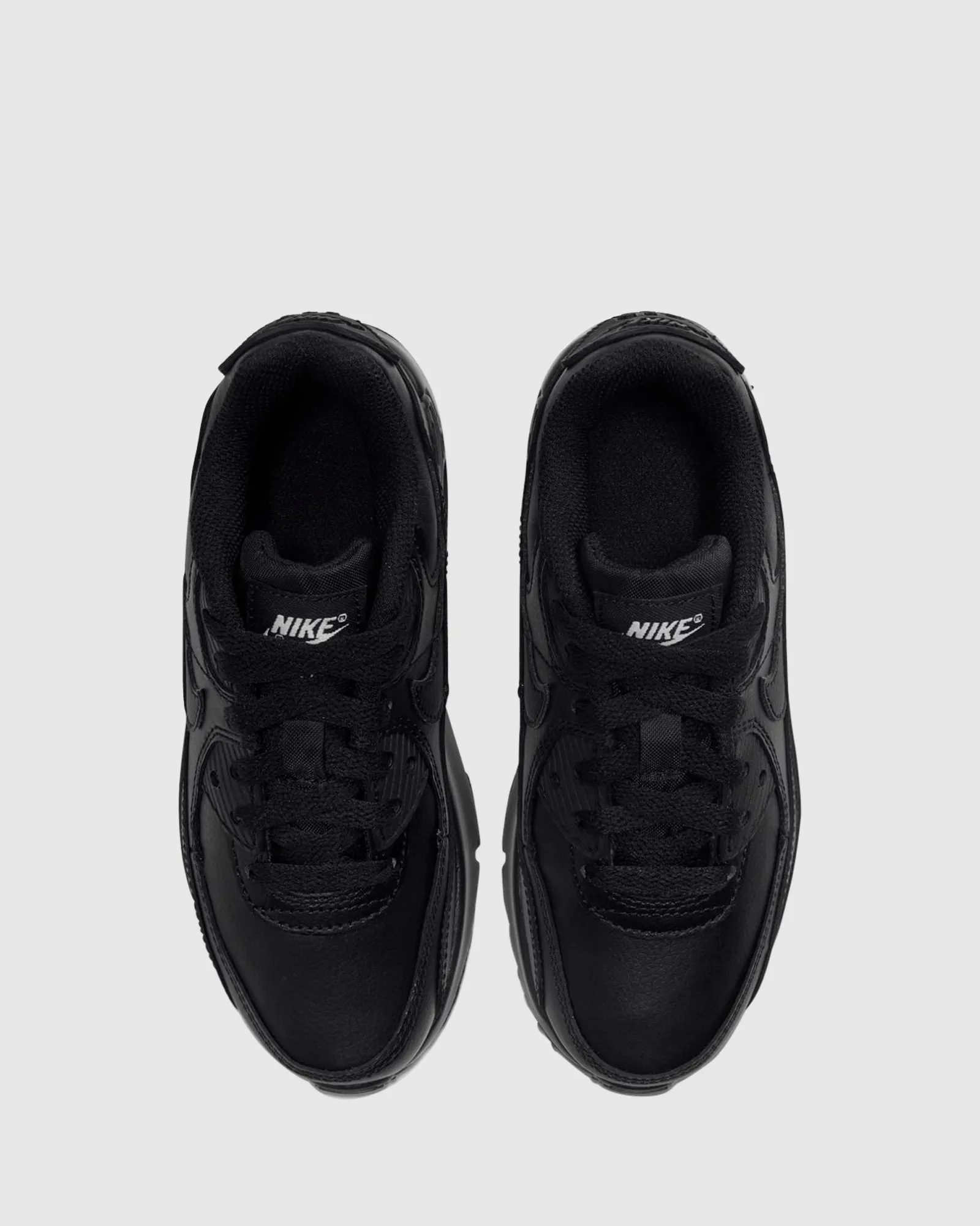 Chaussures Nike Kids Air Max 90 Cuir Préscolaire Noir/Noir