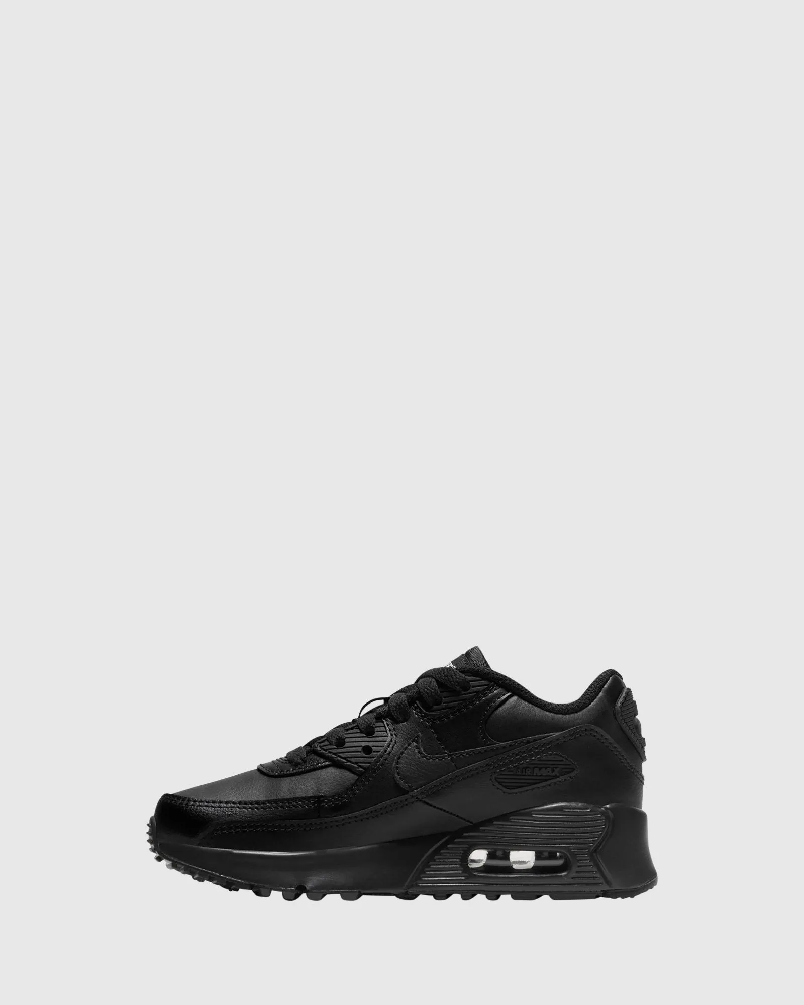 Chaussures Nike Kids Air Max 90 Cuir Préscolaire Noir/Noir