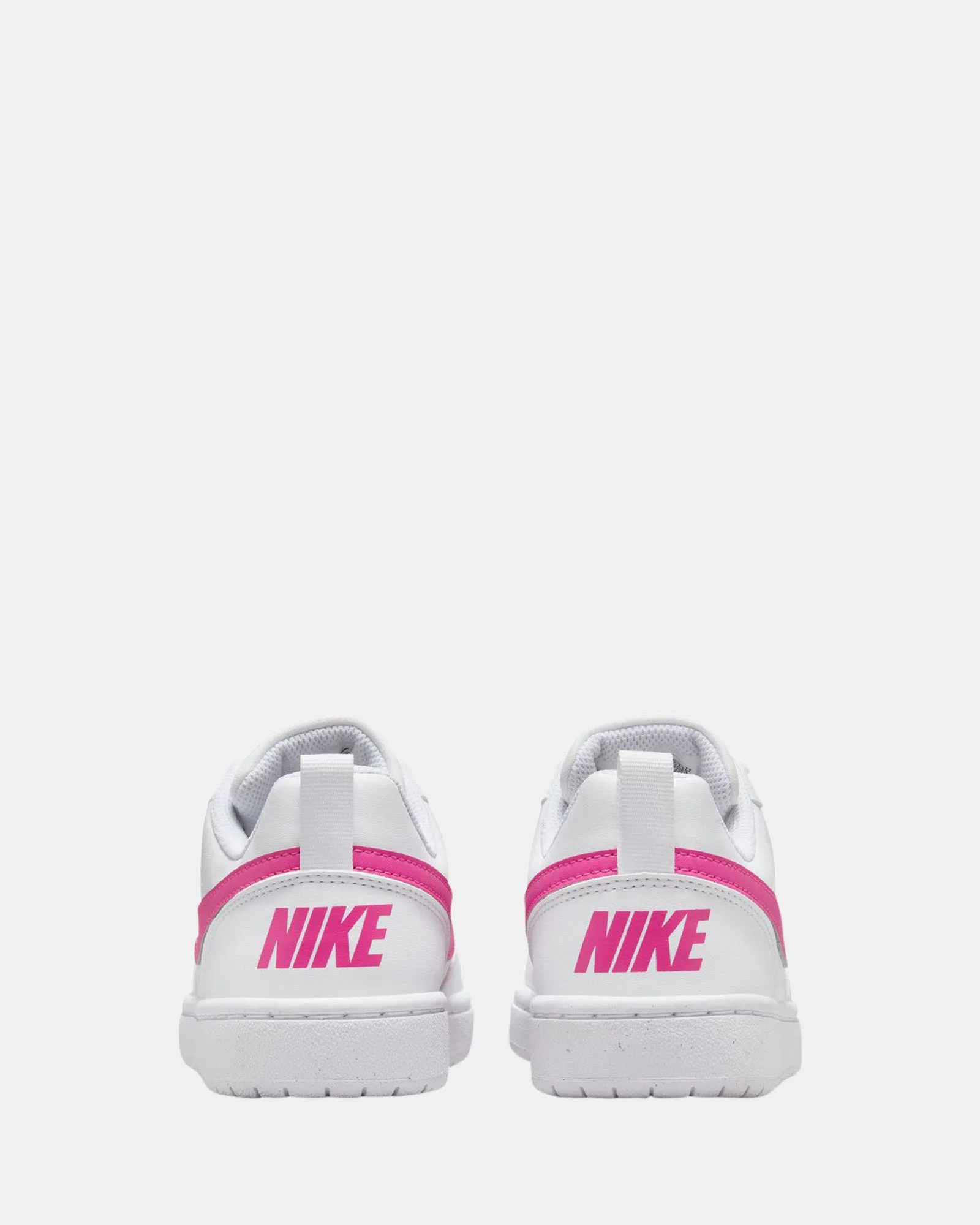 Chaussures Nike Kids Court Borough Low Rc Grade School Blanc/Rose Fuchsia Laser