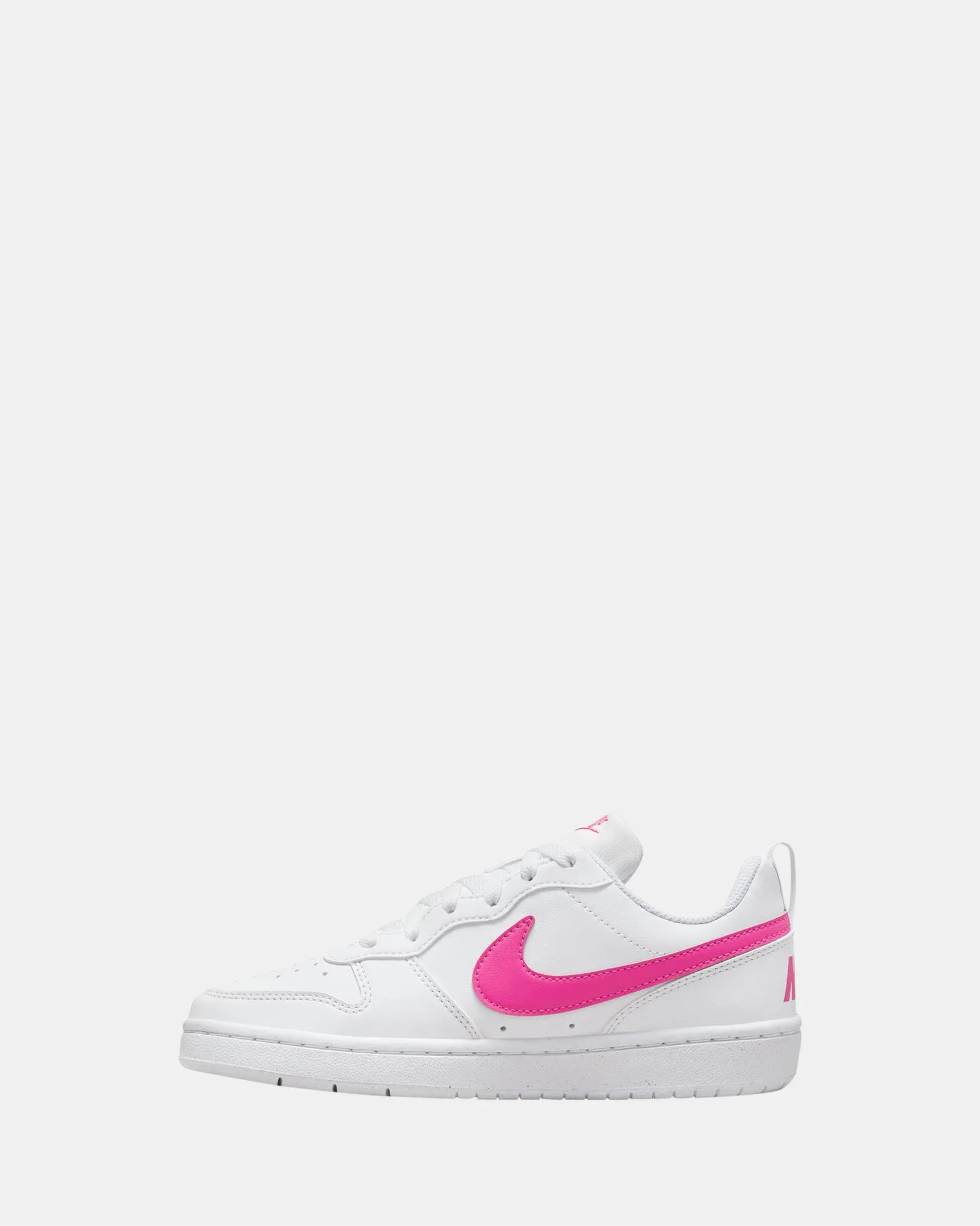 Chaussures Nike Kids Court Borough Low Rc Grade School Blanc/Rose Fuchsia Laser