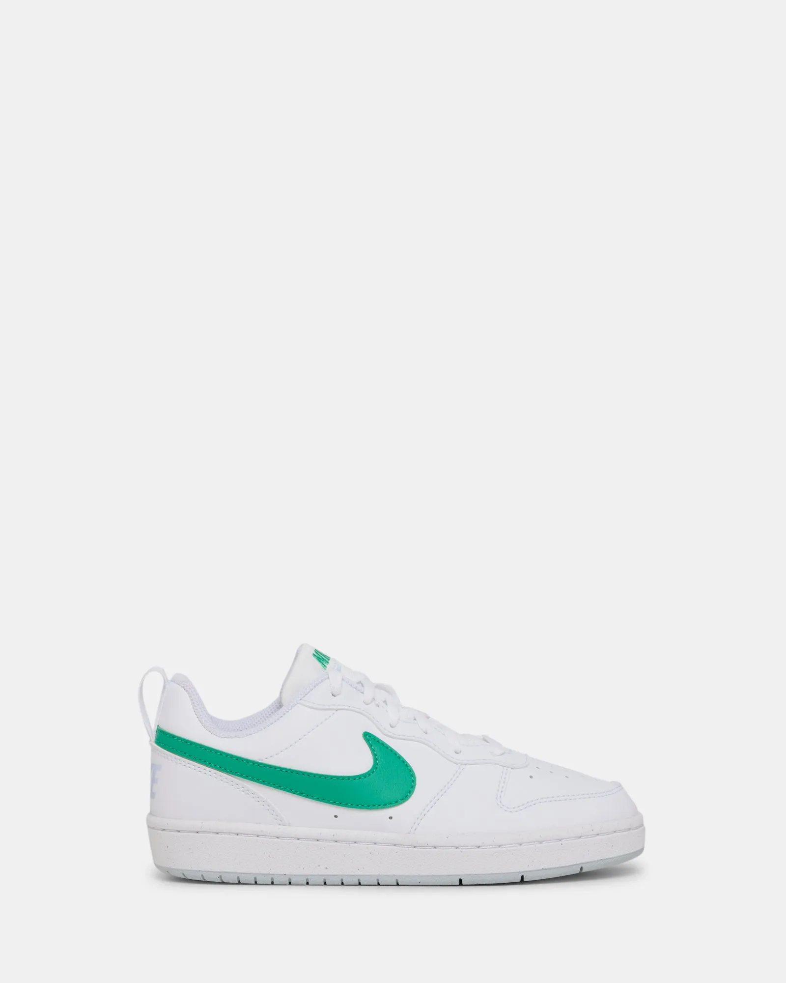Chaussures Nike Kids Court Borough Low Recraft pour école primaire Blanc/Vert Stadium/Gris