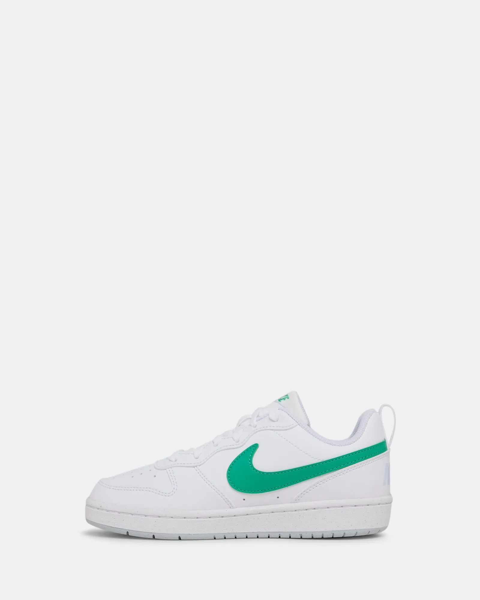 Chaussures Nike Kids Court Borough Low Recraft pour école primaire Blanc/Vert Stadium/Gris