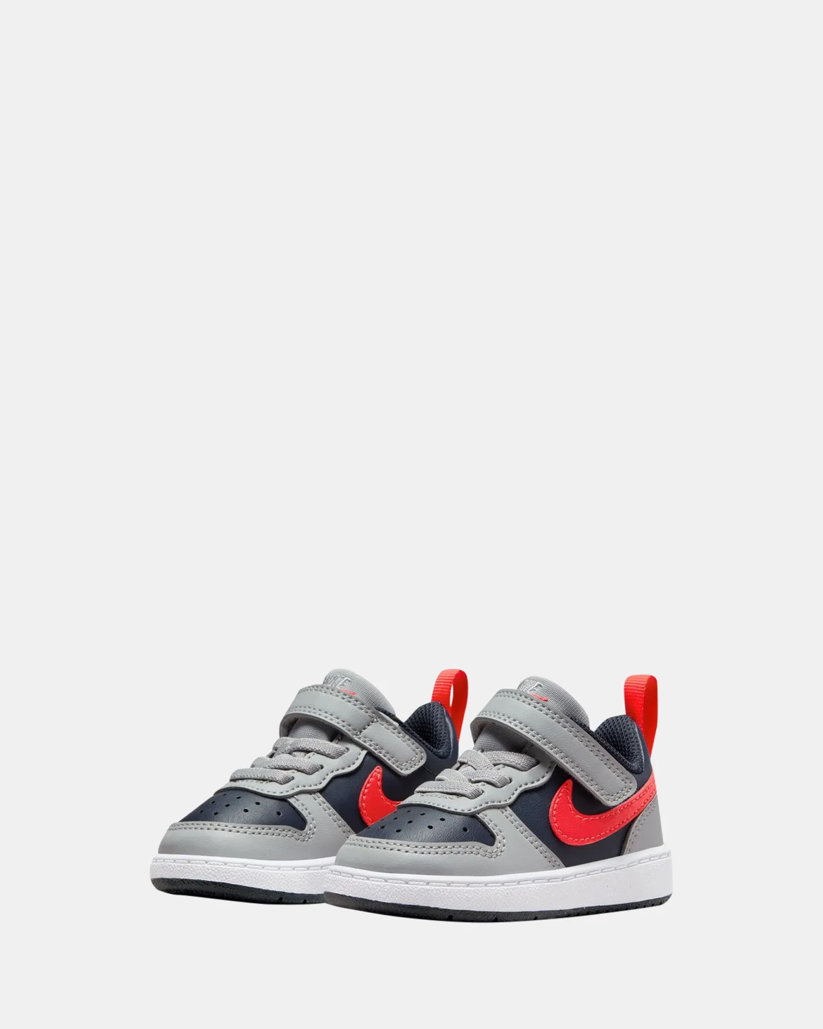 Chaussures Nike pour Enfants Court Borough Low Recraft Bébé Gris Fumée/Cramoisi/Noir Obsidienne