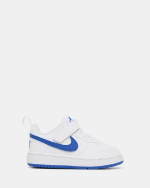 Chaussures Nike pour Enfants Court Borough Low Recraft Bébé Blanc/Bleu Royal Éclatant