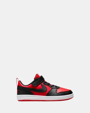 Chaussures Nike Kids Court Borough Low Recraft Préscolaire Uni Rouge/Noir/Blanc