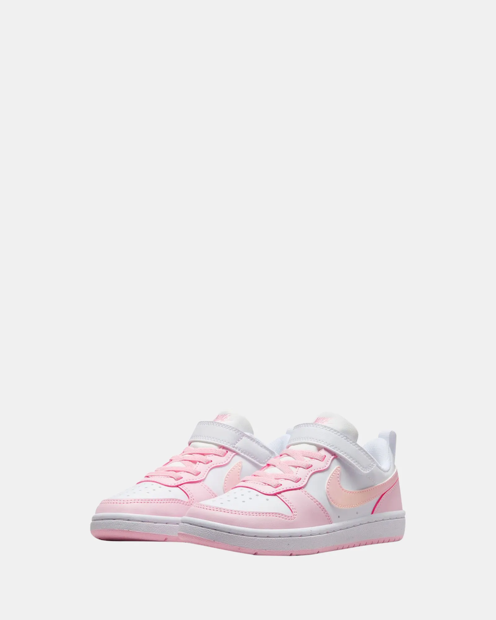Chaussures Nike Kids Court Borough Low Recraft Préscolaire Blanc/Rose Mousse