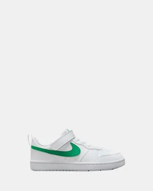 Chaussures Nike Kids Court Borough Low Recraft Préscolaire Blanc/Vert Stadium/Gris